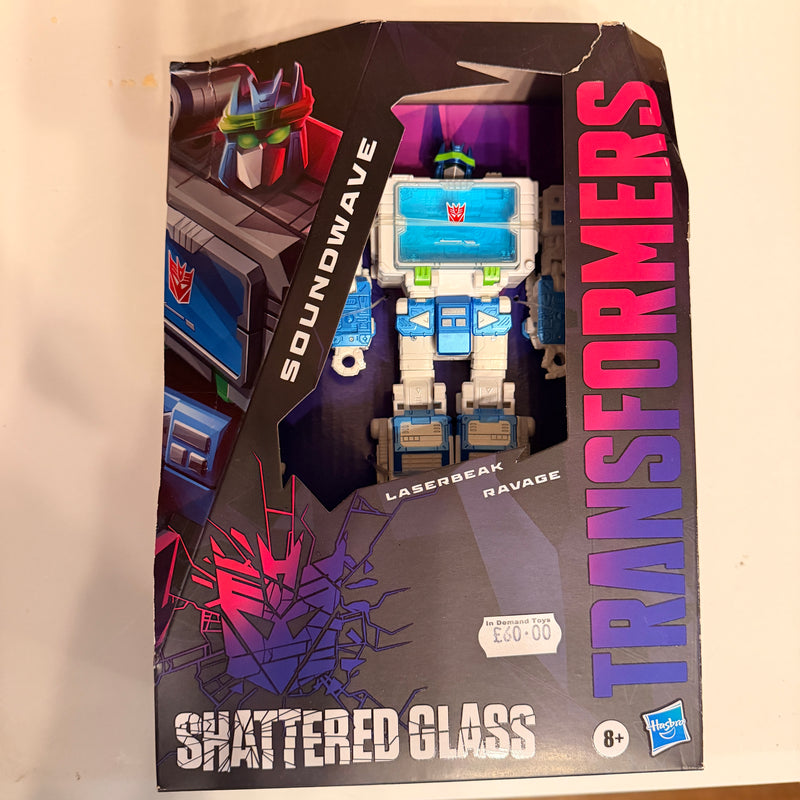 Transformers Shattered Glass Voyager Soundwave, Laserbeak & Ravage