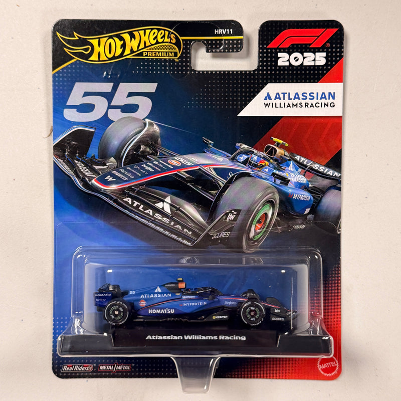 Hot Wheels Premium Formula 1 2025 Atlassian Williams Racing #55
