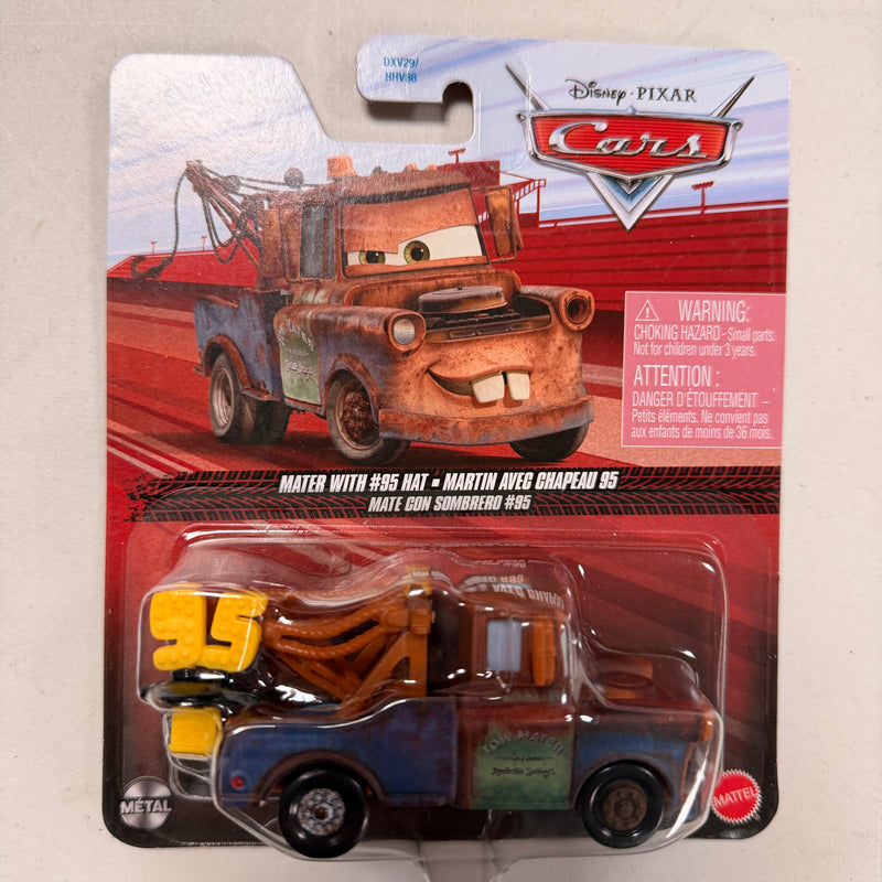 Disney Cars Die Cast Mater With #95 Hat