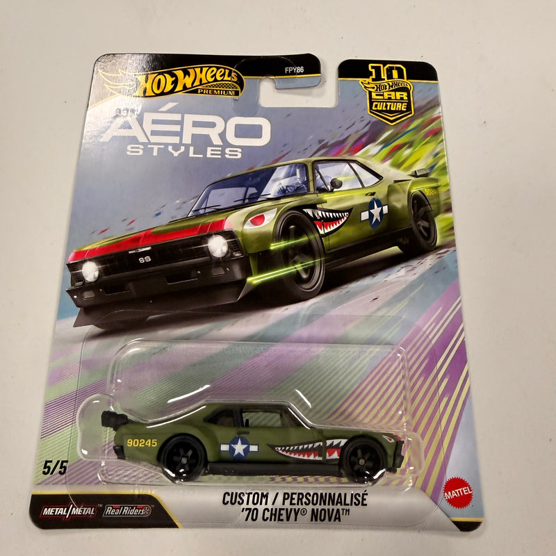 Hot Wheels Premium Car Culture Aero Styles Custom '70 Chevy Nova