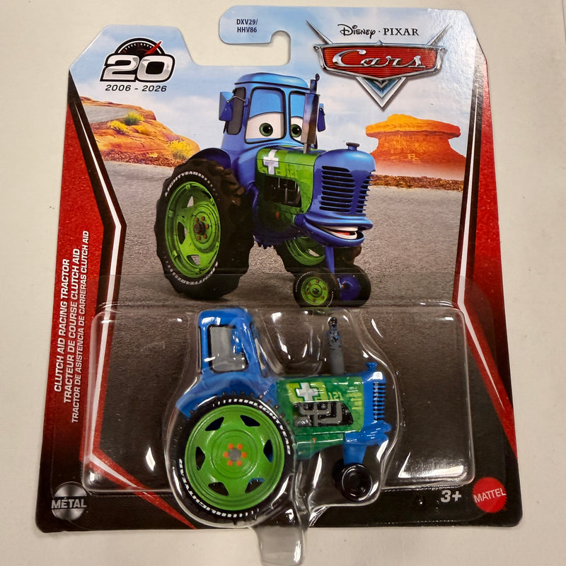 Disney Cars Die Cast Clutch Aid Racing Tractor