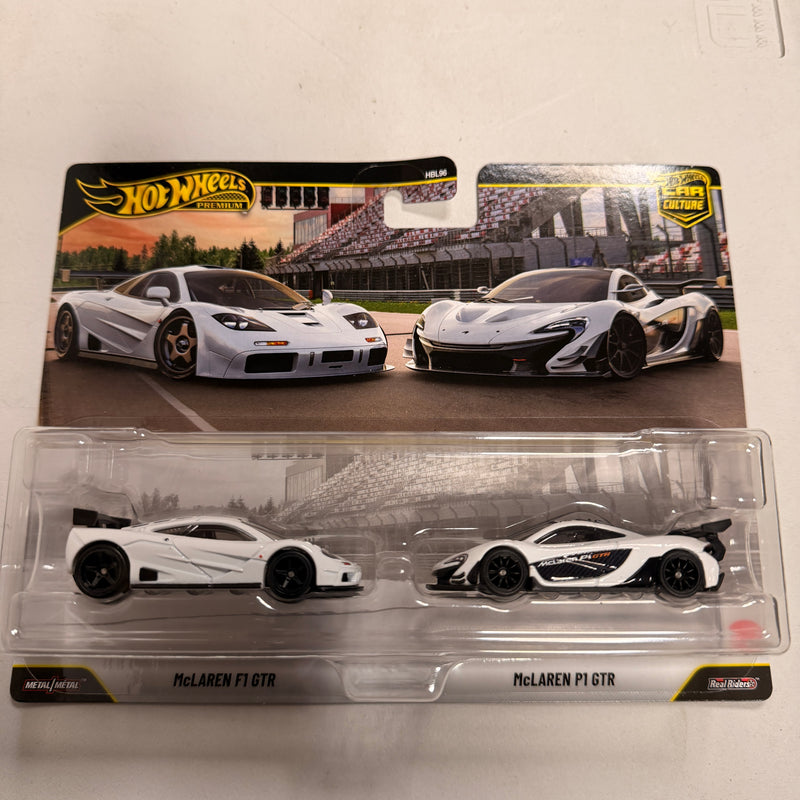 Hot Wheels Premium Car Culture McLaren F1 GTR & Mclaren P1 GTR (MAXIMUM 1 PER CUSTOMER)