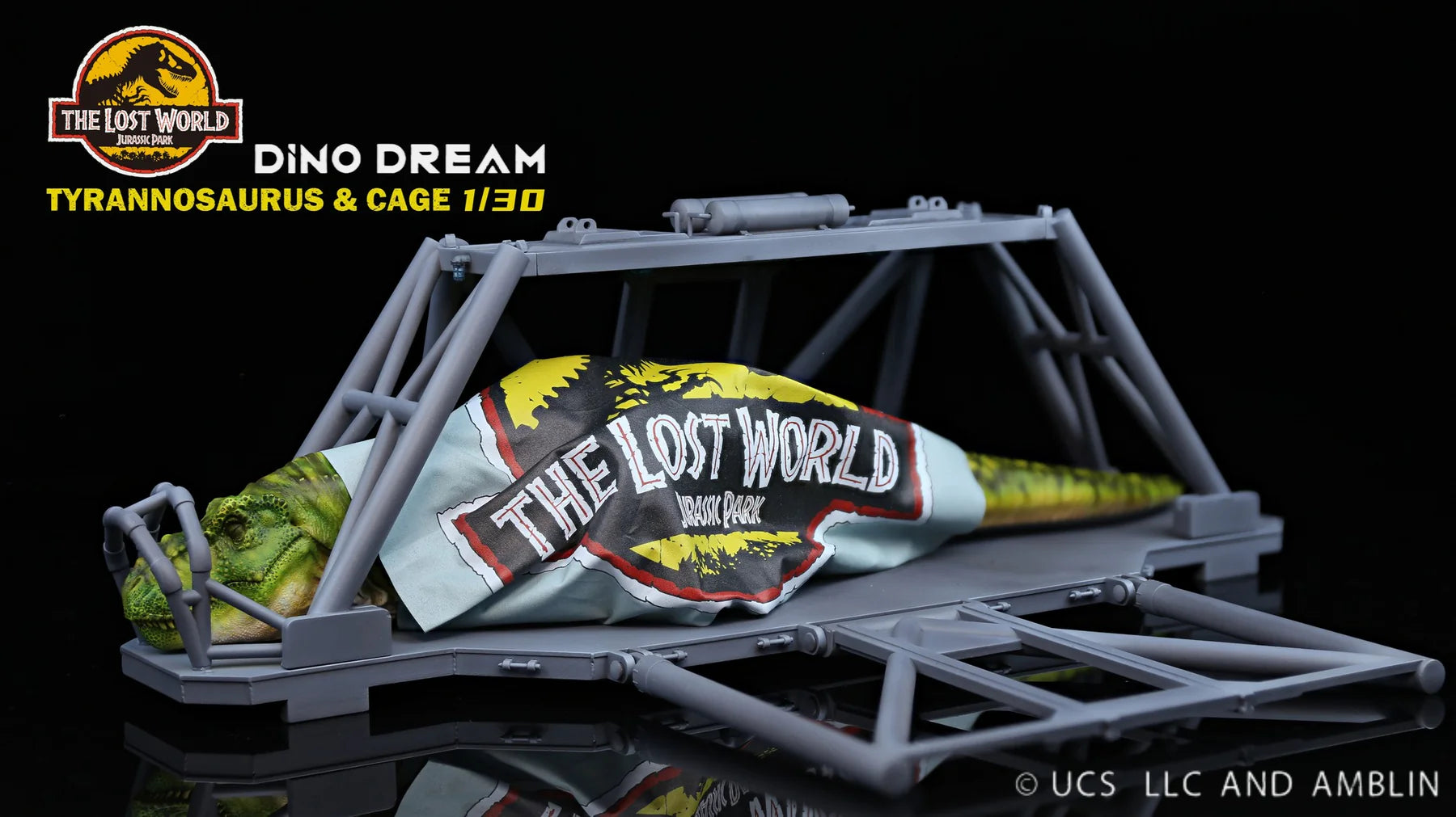 Dino Dream Jurassic Park The Lost World Sleeping T-Rex 1/30 Scale Resin Model