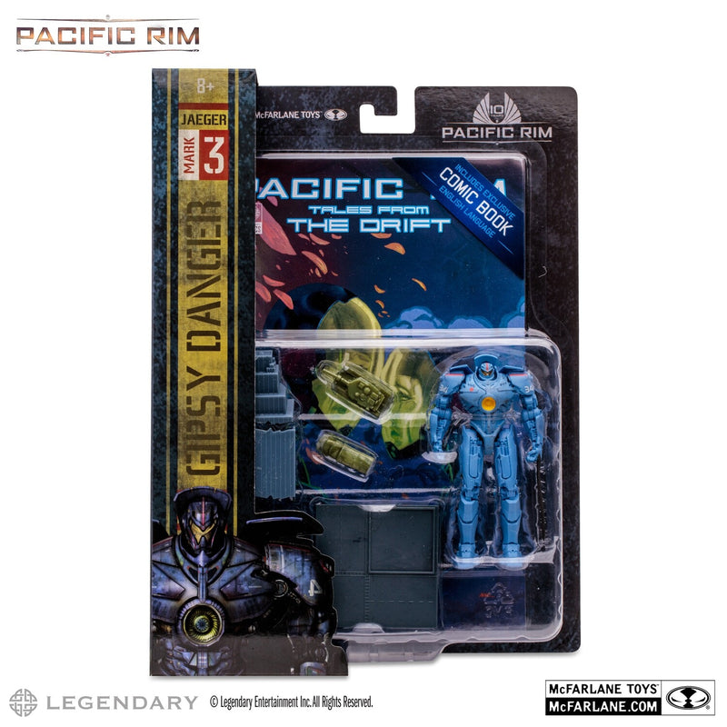 Pacific Rim 4" Jaegar Mark 3 Gypsy Danger & Comic