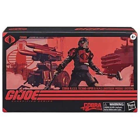 G.I. Joe Classified Series #111, Cobra H.I.S.S. Techno-Viper & H.M.S. (HEETSEEK MISSILE SYSTEM) NON MINT BOX