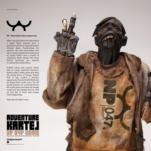 Ashley Wood Underverse Adventure Kartel Naval Patrol NP 047 Zomb 1/6 Scale Collectible Figure