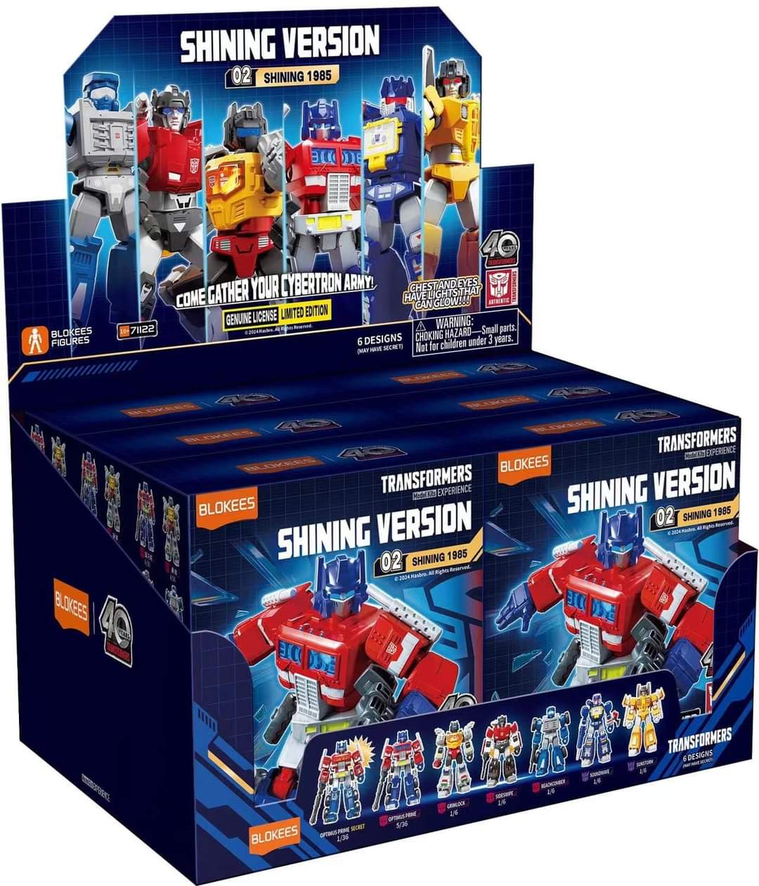 Transformers Blokees Shining Version 02 (Shining 1985) BOX OF 6 FIGURES