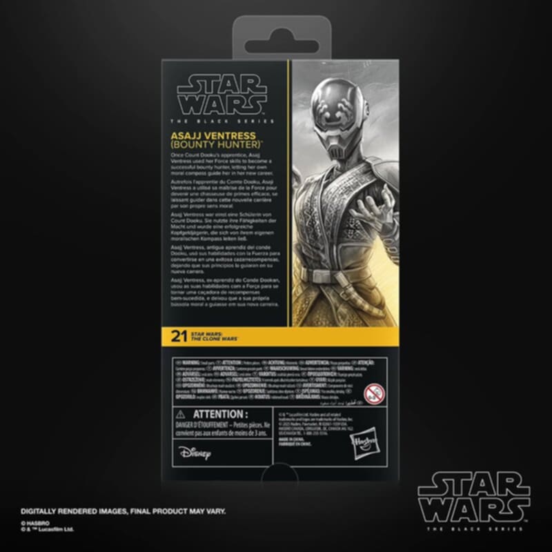PRE-ORDER Star Wars Black Series (Clone Wars) Asajj Ventress (Bounty Hunter)