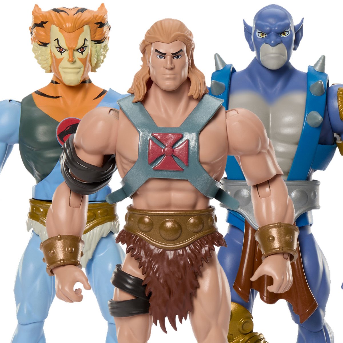 Masters of the Universe X Thundercats Wave 2 Set of 3 - He-Man, Tygra & Panthro