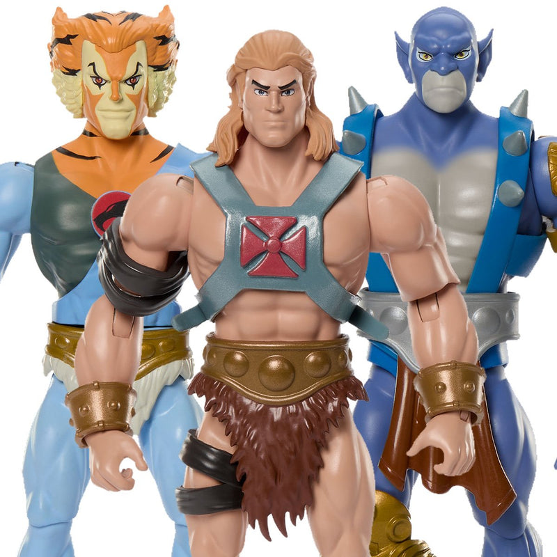 Masters of the Universe X Thundercats Wave 2 Set of 3 - He-Man, Tygra & Panthro