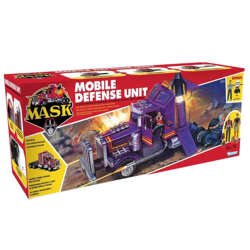 PRE-ORDER M.A.S.K SDCC Mobile Defense Unit "Rhino" With Matt Trakker & Bruce Sato PLUS T-Bob & Scott