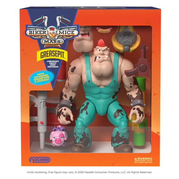 Biker Mice From Mars 7" Figure Wave 2 Greasepit