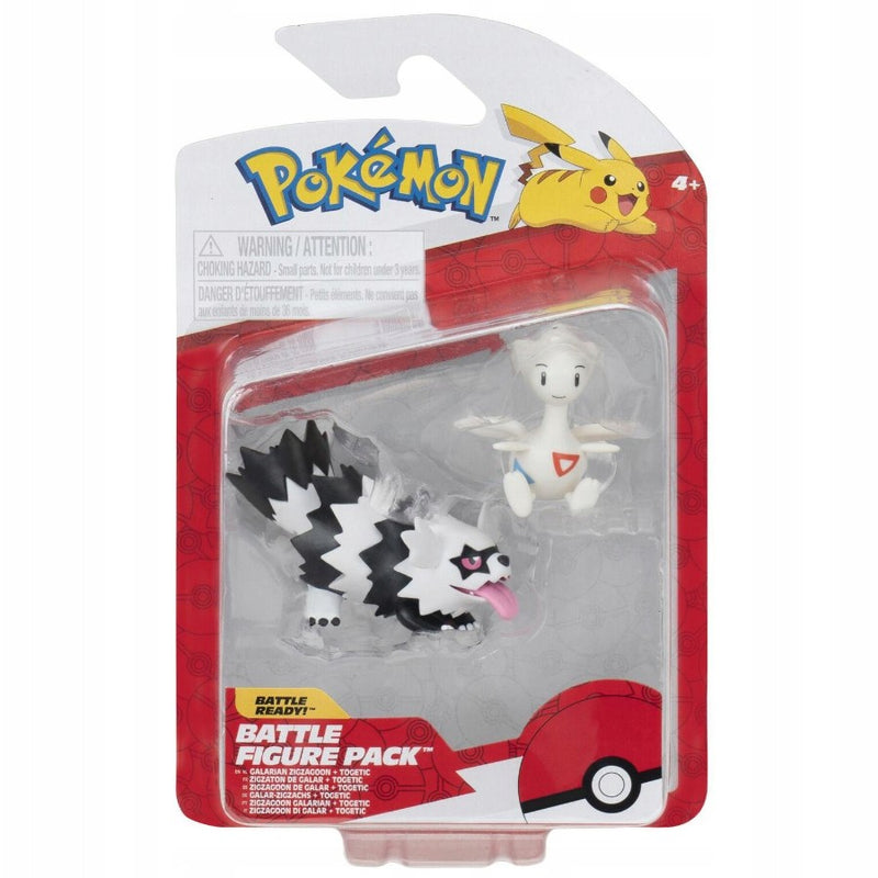Pokemon Battle Figure Galarian Zigzagoon & Togetic