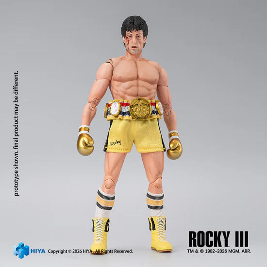 PRE-ORDER HIYA Toys Exquistie Super Series Rocky III Rocky Boxer Version 1/12 Scale Action Figure