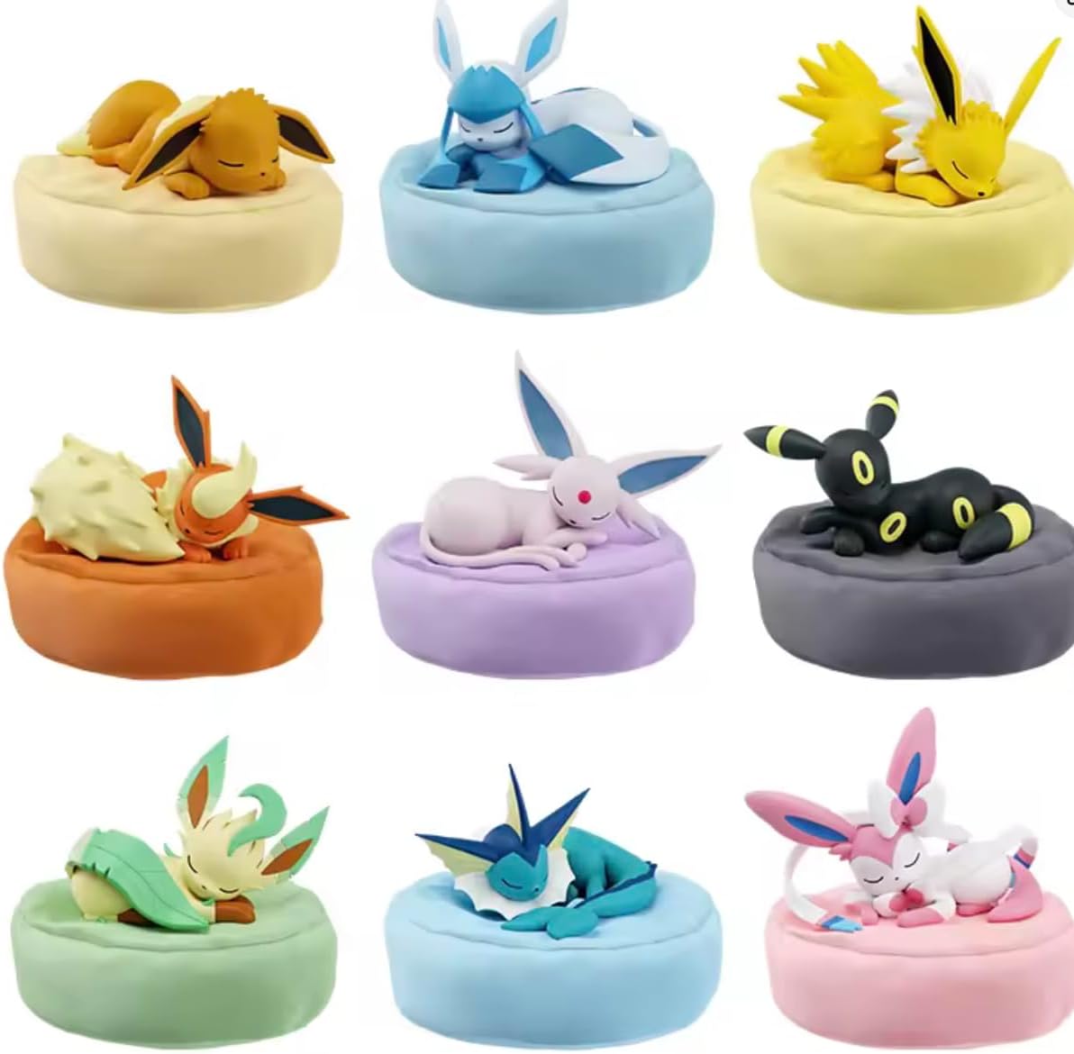 Holly Box Pokemon Sleeping Eeveelution Eevee Collection Blind Box RANDOM SINGLE BLIND BOX