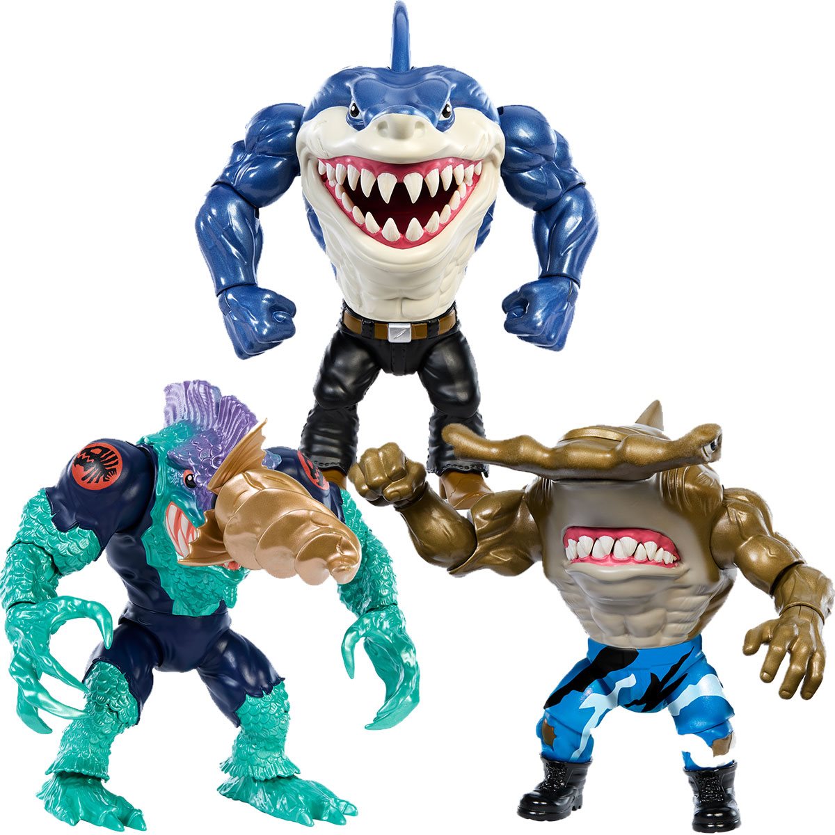 Street Sharks 30th Anniversary Wave 1 Set of 3