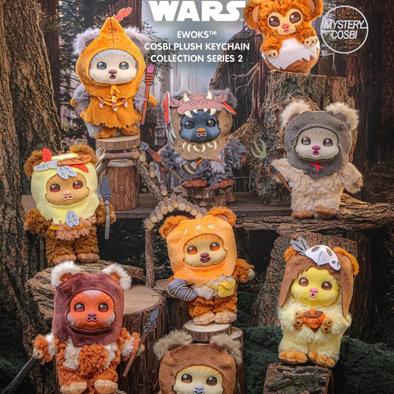 Hot Toys Ewoks Cosbi Plush Keychain Collection Series 2 Blind Box RANDOM SINGLE BLIND BOX