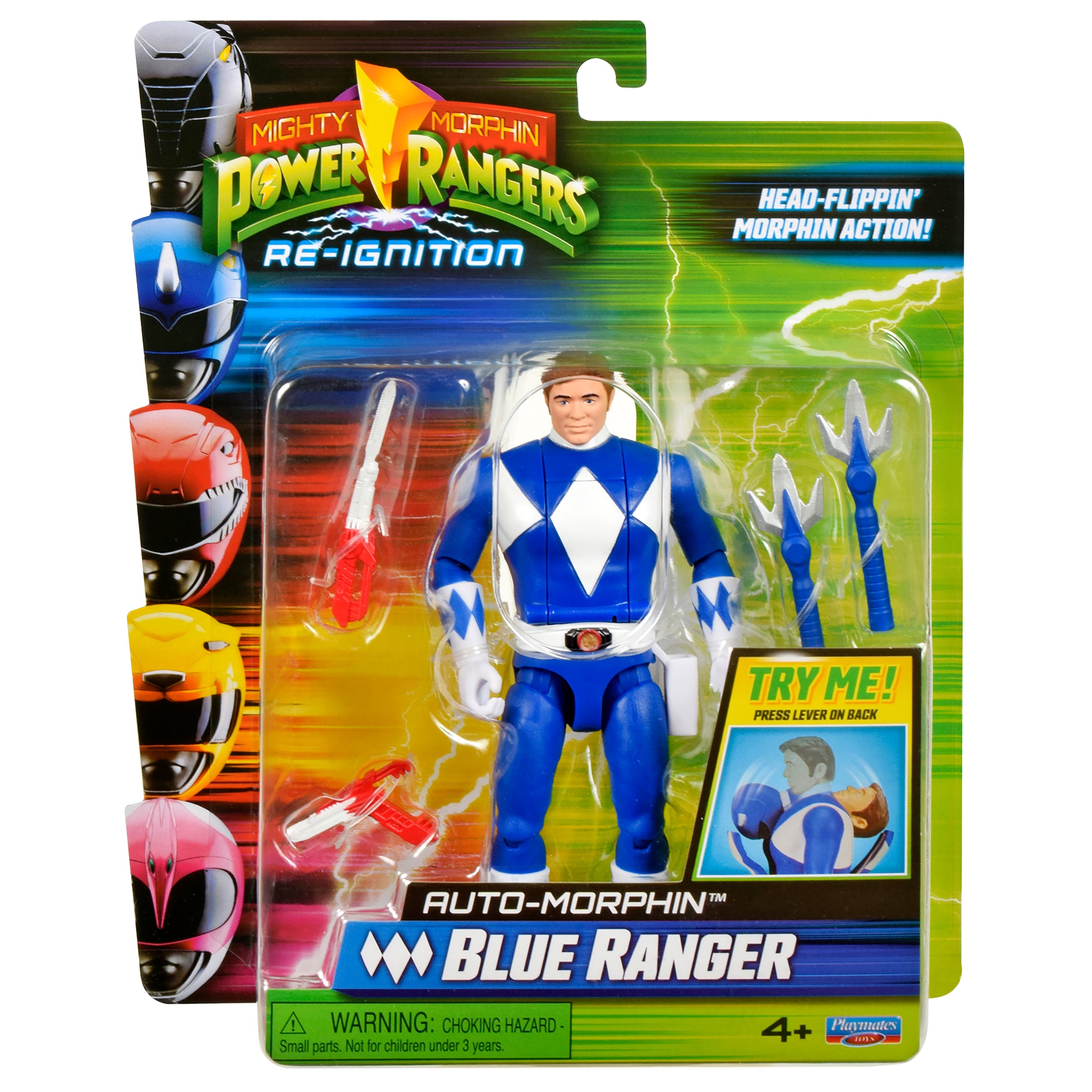 Mighty Morphin Power Rangers Re-Ignition Auto-Morphin Blue Ranger
