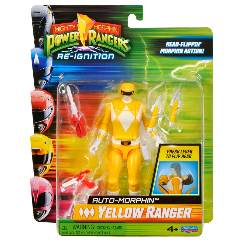 Mighty Morphin Power Rangers Re-Ignition Auto-Morphin Yellow Ranger