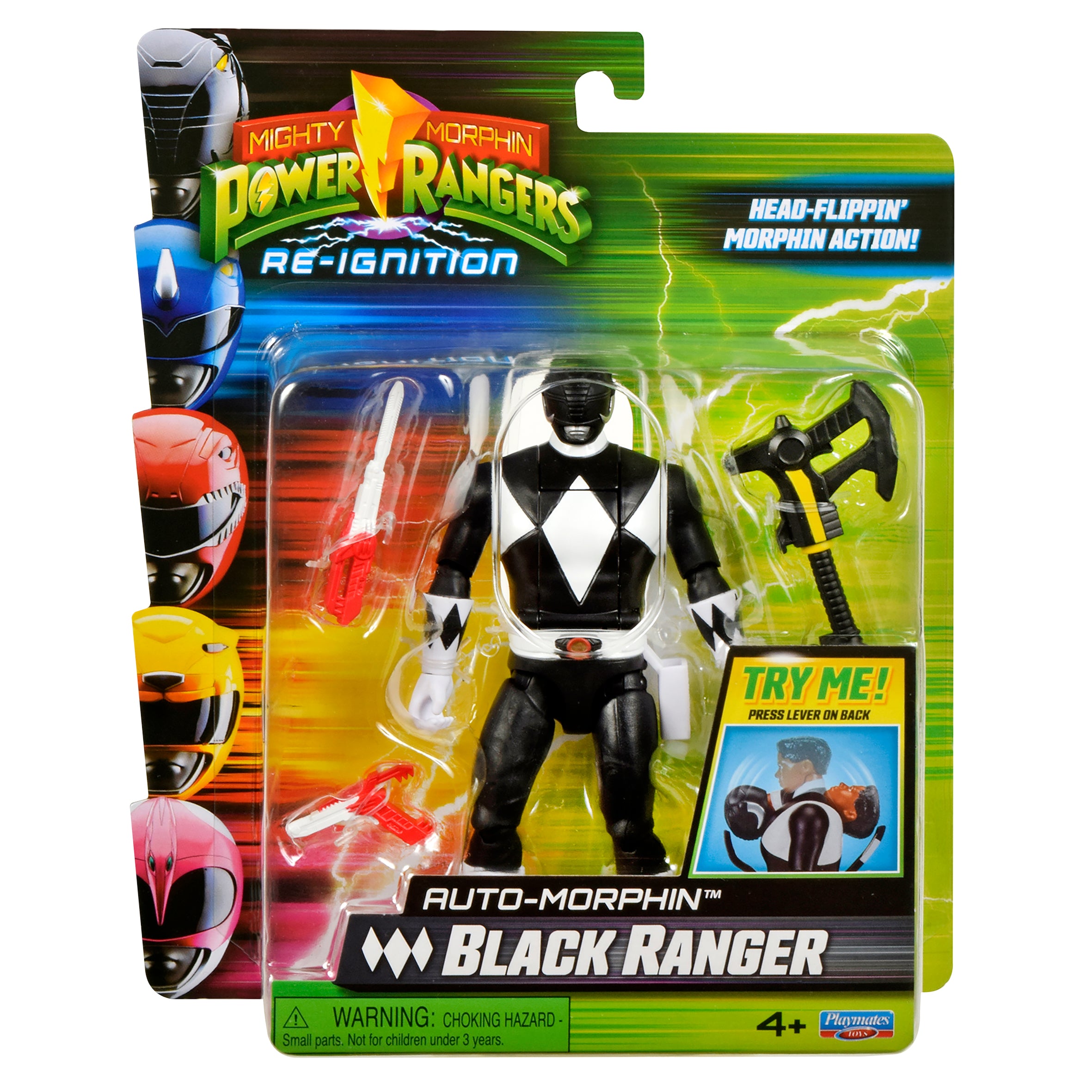 Mighty Morphin Power Rangers Re-Ignition Auto-Morphin Black Ranger