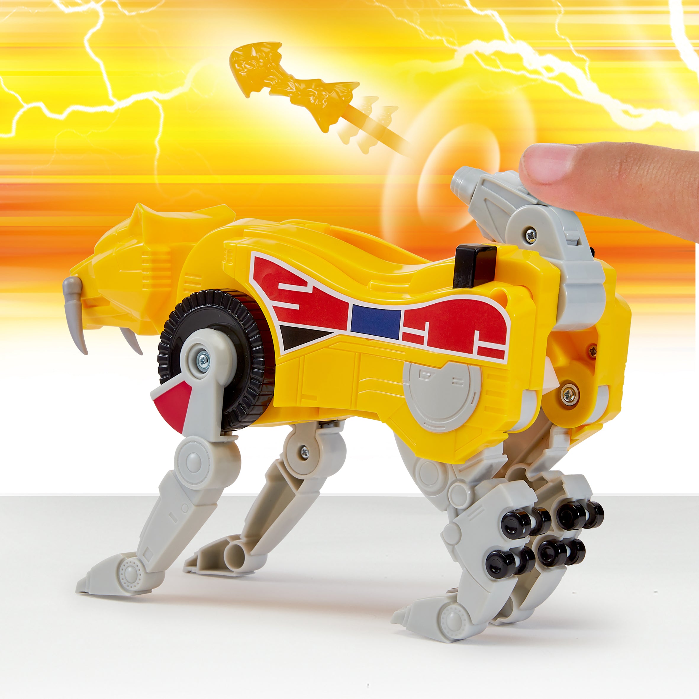 Mighty Morphin Power Rangers Re-Ignition Sabertooth Tiger Combinable Megazord