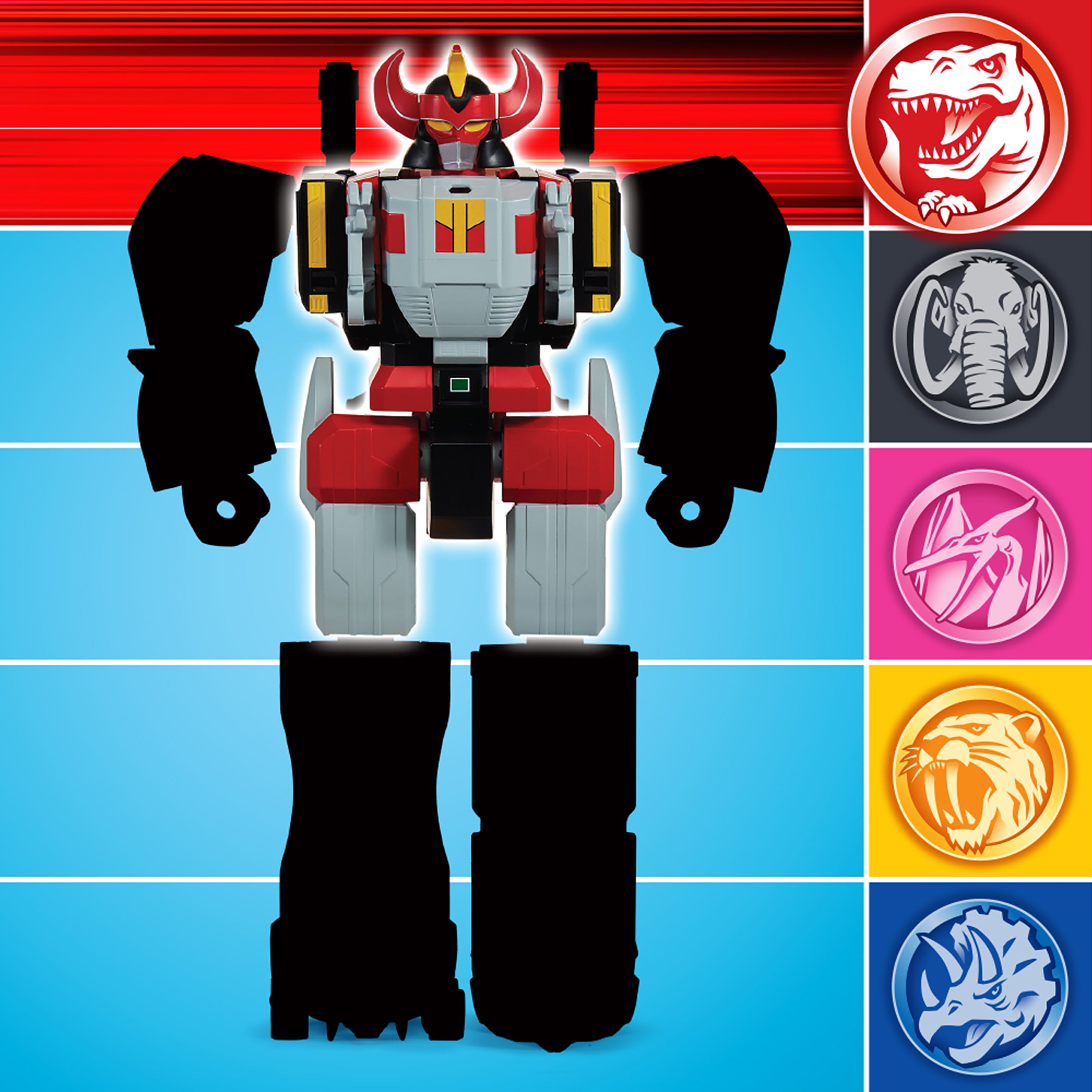 Mighty Morphin Power Rangers Re-Ignition Tyrannosaurus Combinable Megazord