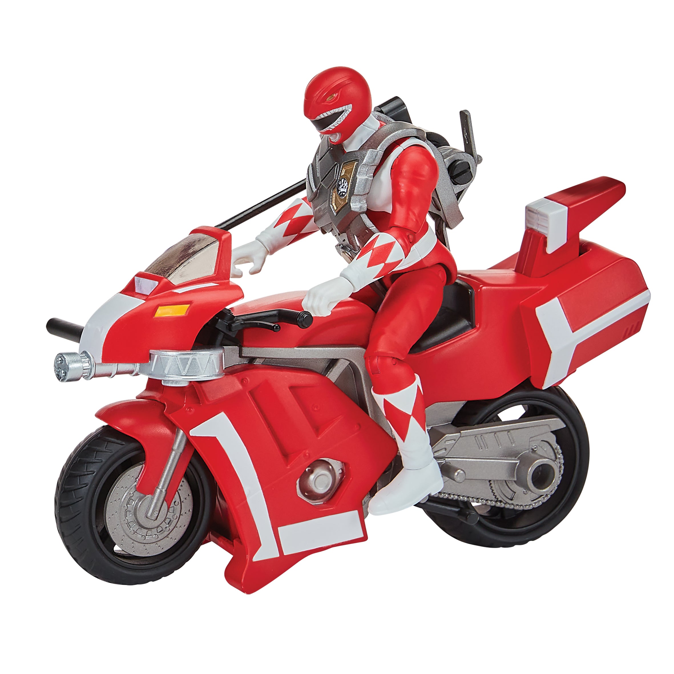 Mighty Morphin Power Rangers Re-Ignition Tyrannosaurus Battle Bike With Red Ranger