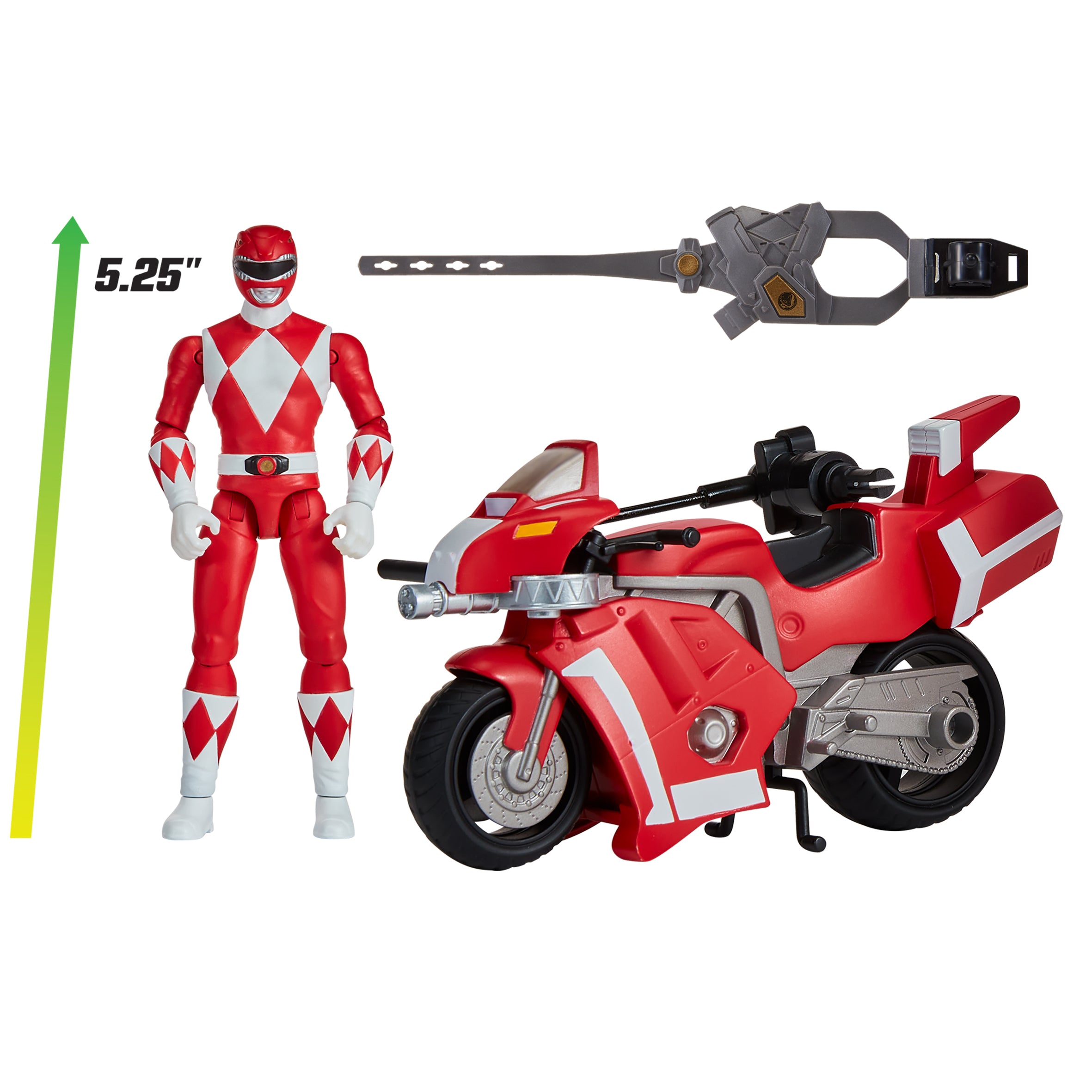 Mighty Morphin Power Rangers Re-Ignition Tyrannosaurus Battle Bike With Red Ranger