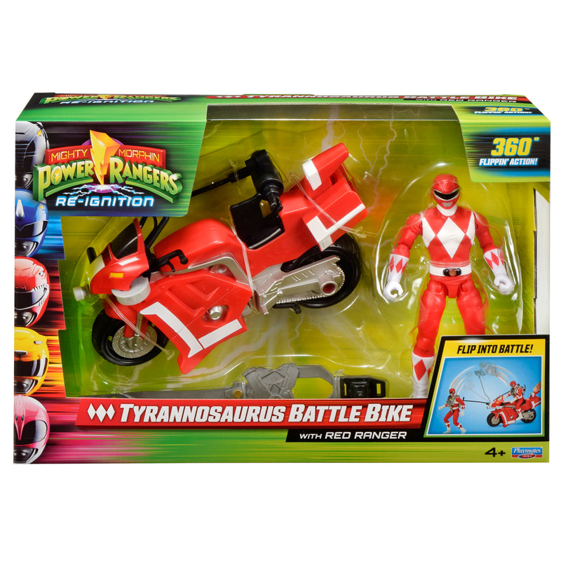 Mighty Morphin Power Rangers Re-Ignition Tyrannosaurus Battle Bike With Red Ranger