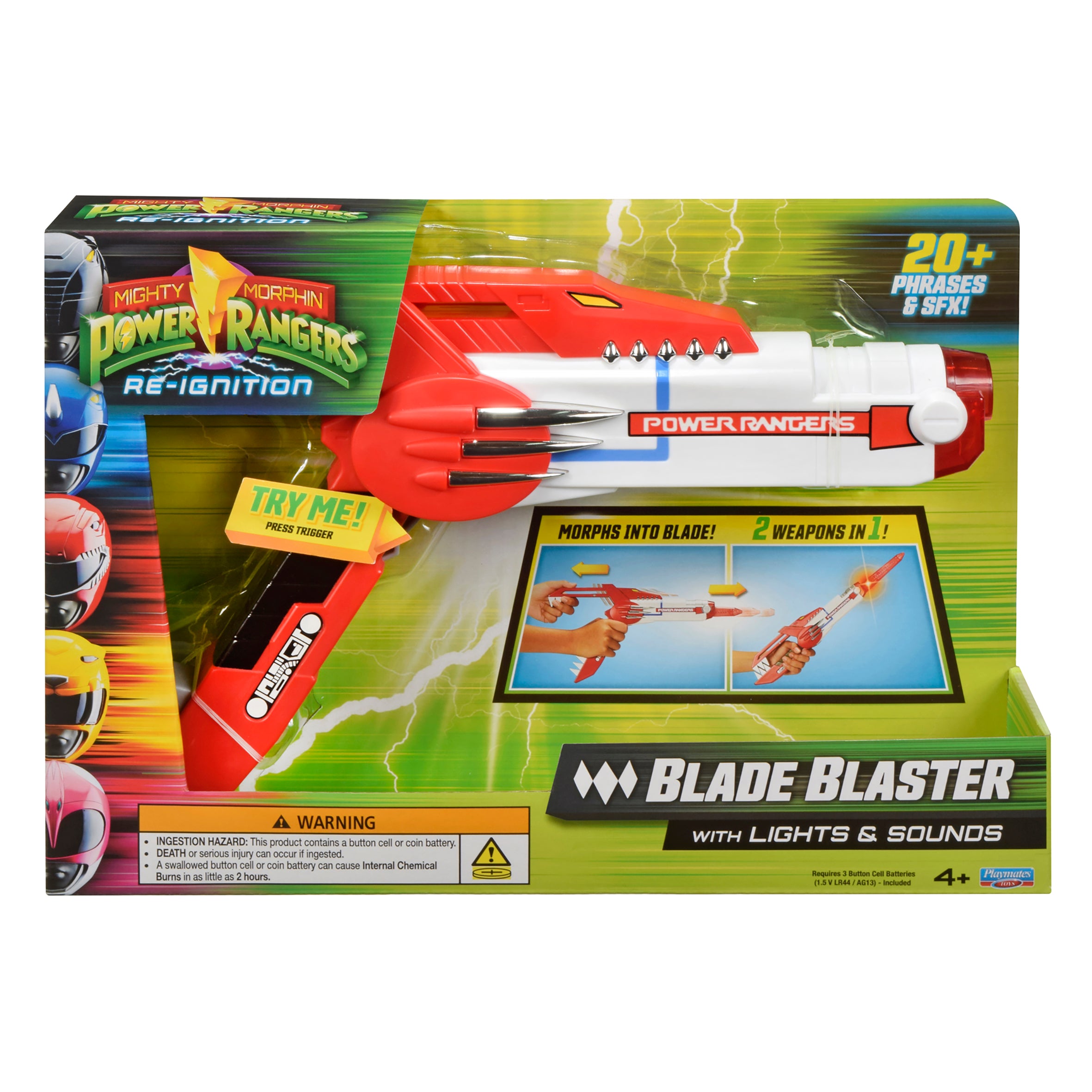 Mighty Morphin Power Rangers Re-Ignition Blade Blaster With Lights & Sounds
