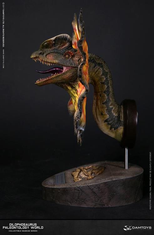 Damtoys Museum Series Paleontology World Dilophosaurus Collectible Bust
