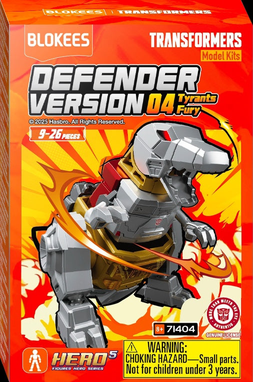 Transformers Blokees Defender Version 4 Tyrants Fury SEALED BOX OF 12