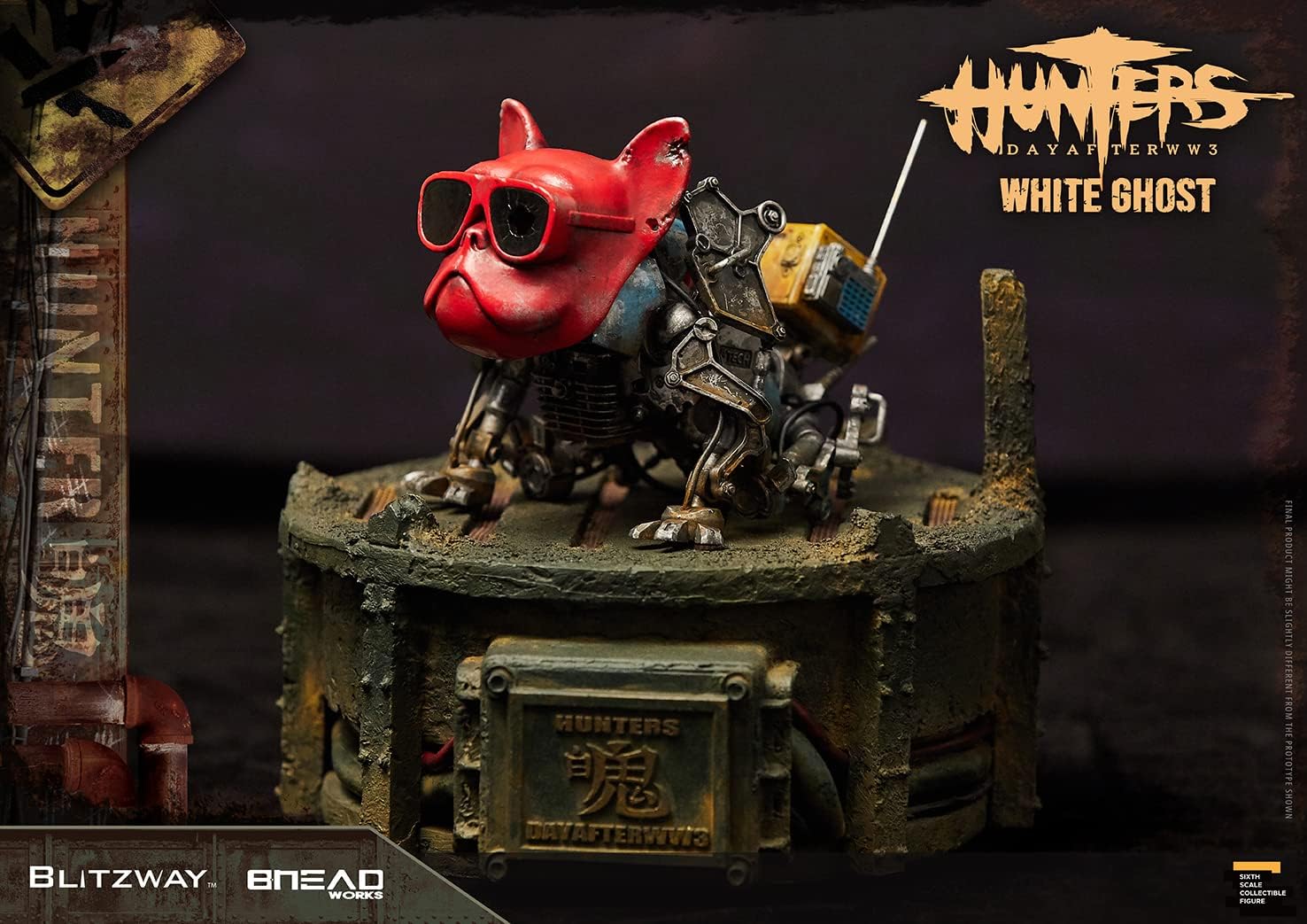 Blitzway x Bheadworks Hunters WWIII Day After White Ghost 1/6 Scale Collectible Figure