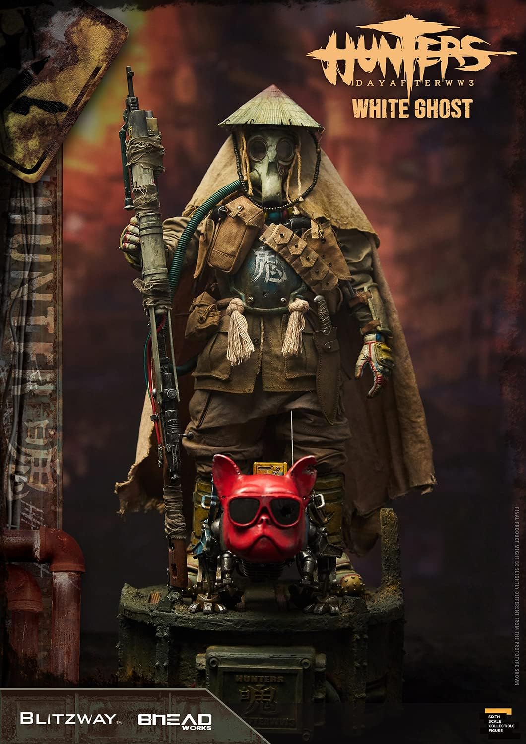 Blitzway x Bheadworks Hunters WWIII Day After White Ghost 1/6 Scale Collectible Figure