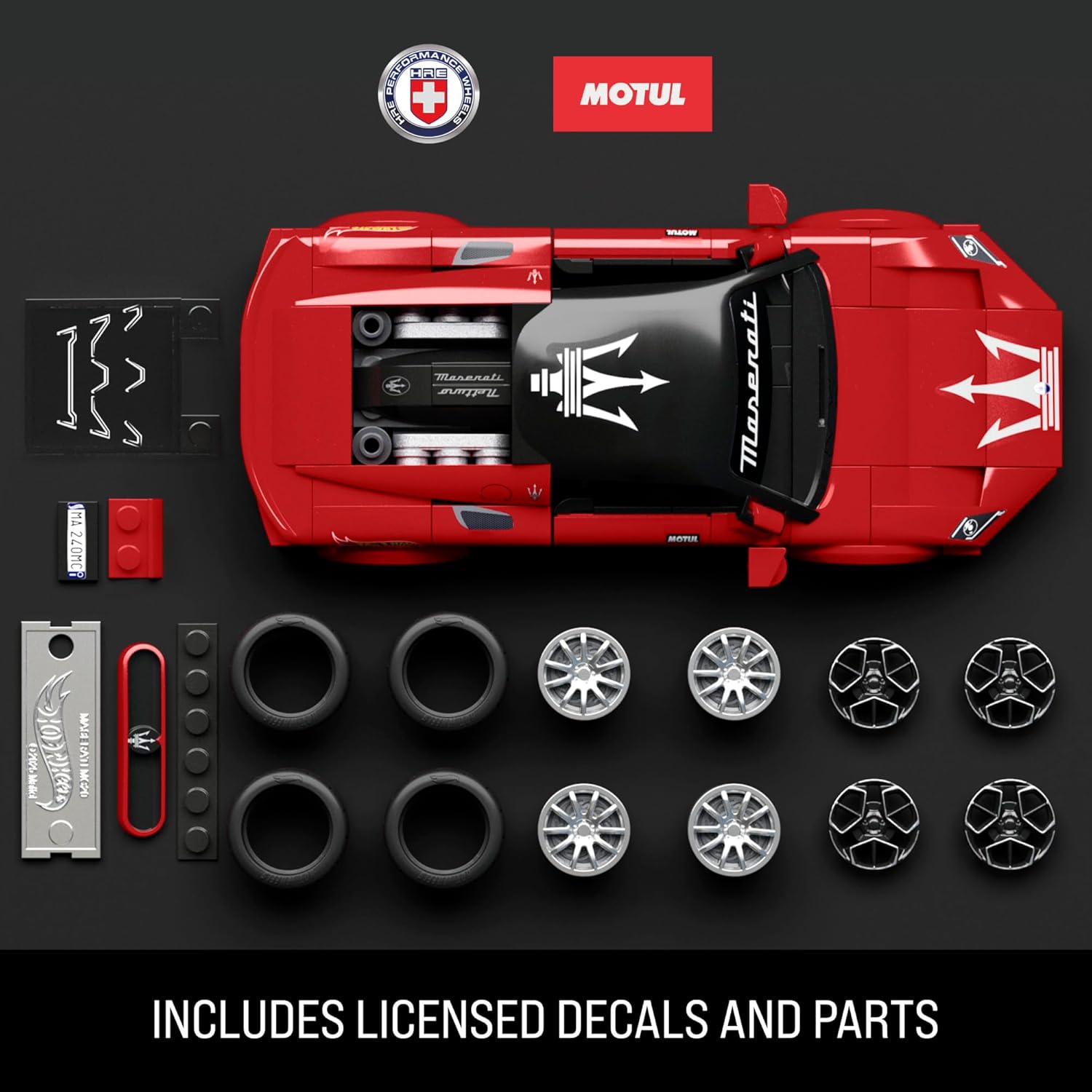 Hot Wheels Mattel Brick Shop Speed Series Building Set Maserati MC20
