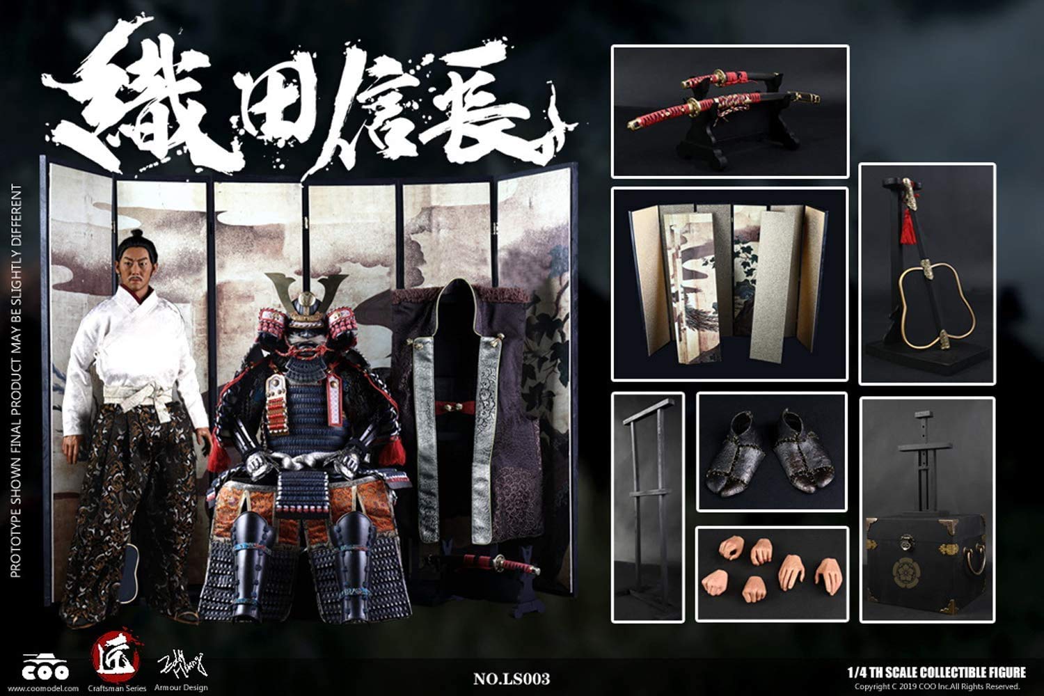 Coomodel Oda Nobunaga LS003 Craftsman Series Deluxe Edition 1/4 Scale Collectible Figure