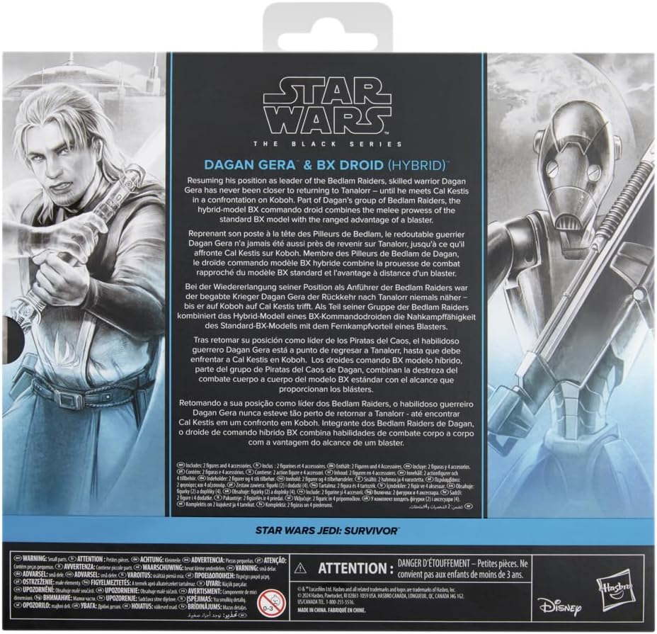 Star Wars Black Series (Jedi Survivor) Dagan Gera & BX Droid (Hybrid)