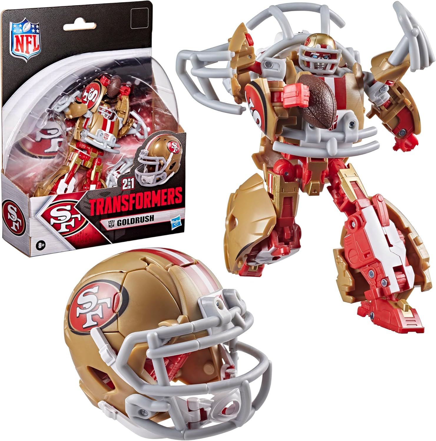 Transformers X NFL San Fransisco 49'ers Goldrush IMPORT STOCK