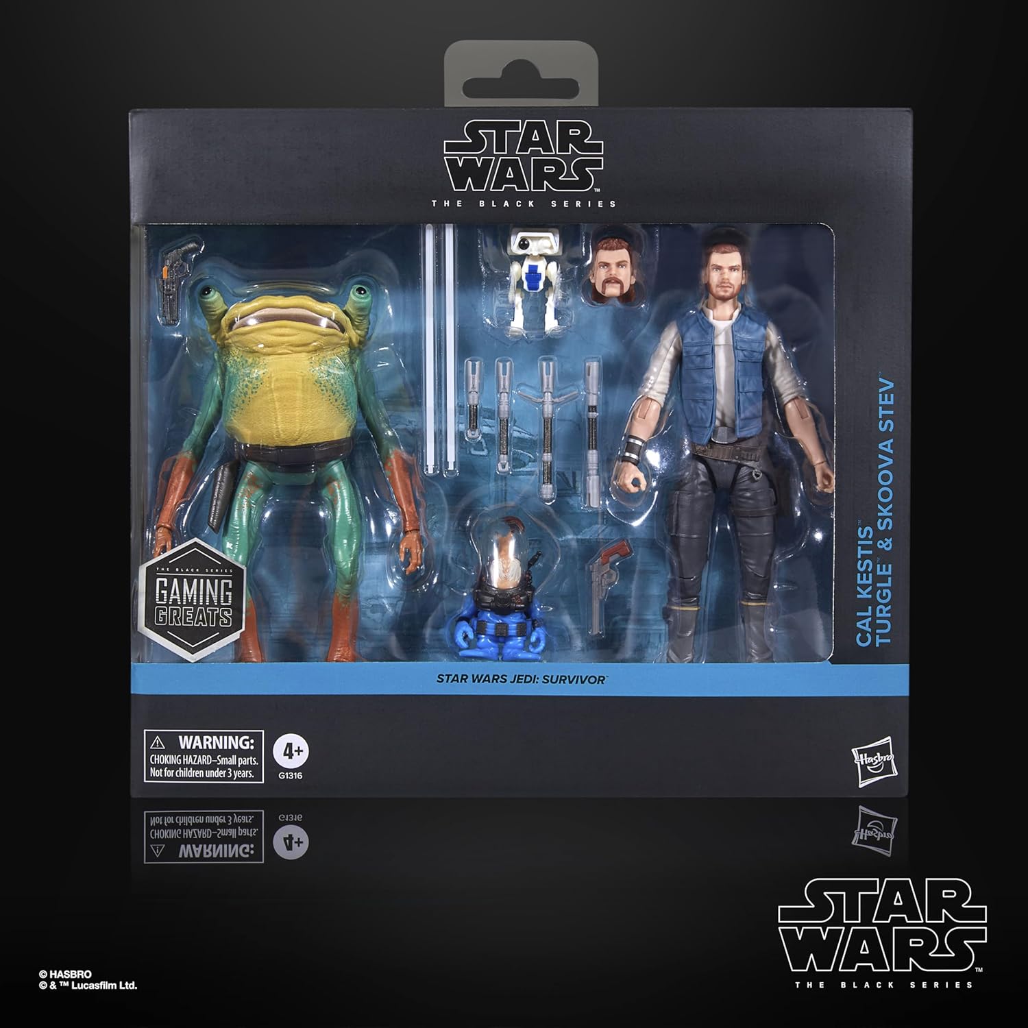 Star Wars Black Series (Jedi Survivor) Cal Kestis, Turgle & Skoova Stev