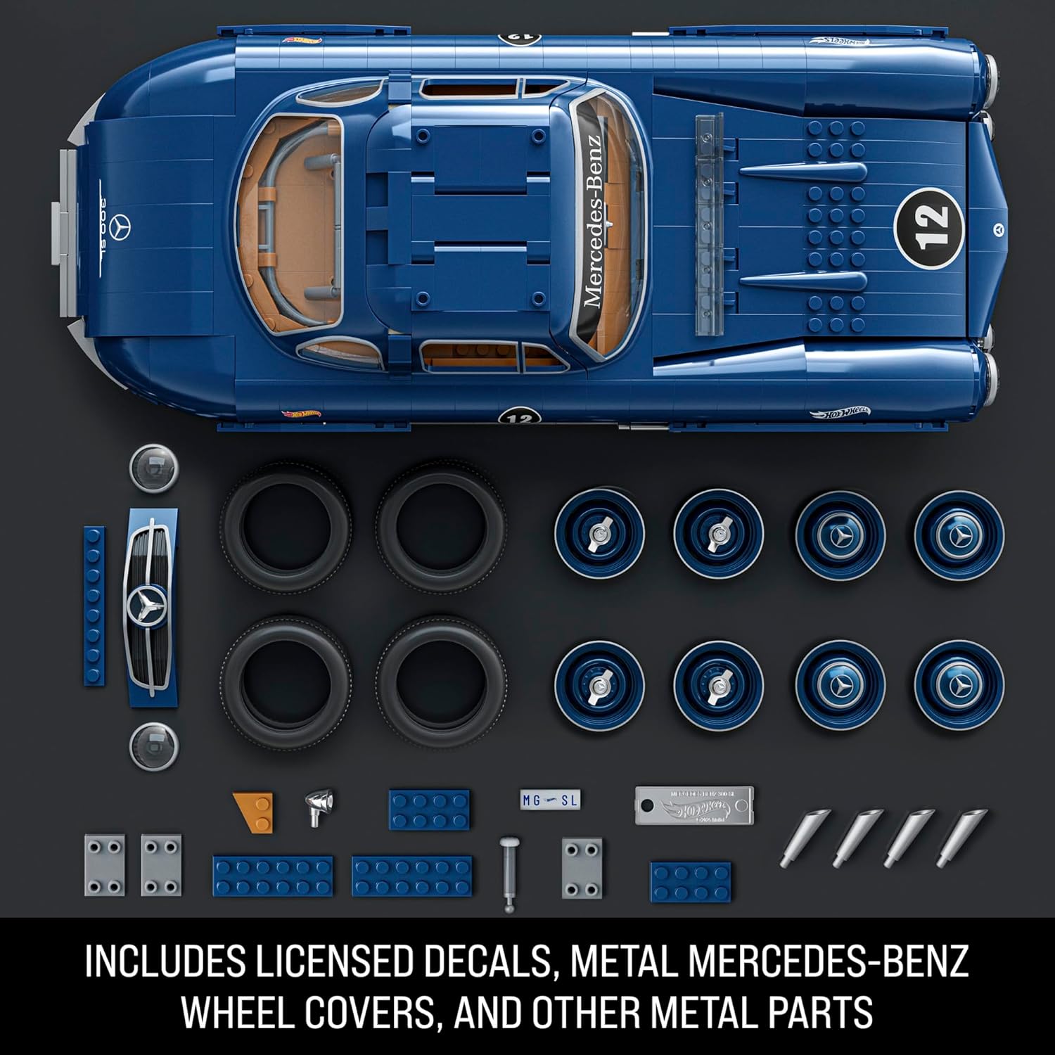 Hot Wheels Mattel Brick Shop Speed Series Building Set Mercedes-Benz 300 SL