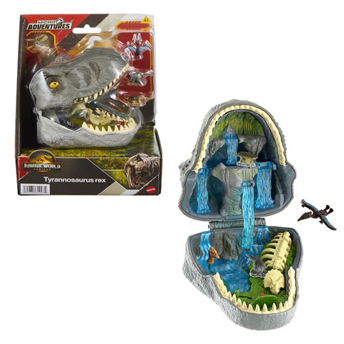 Jurassic World Rebirth Micro Adventures Tyrannosaurus Rex Playset
