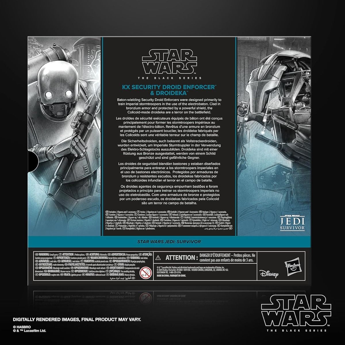 Star Wars Black Series (Jedi Survivor) KX Security Droid Enforcer & Droideka