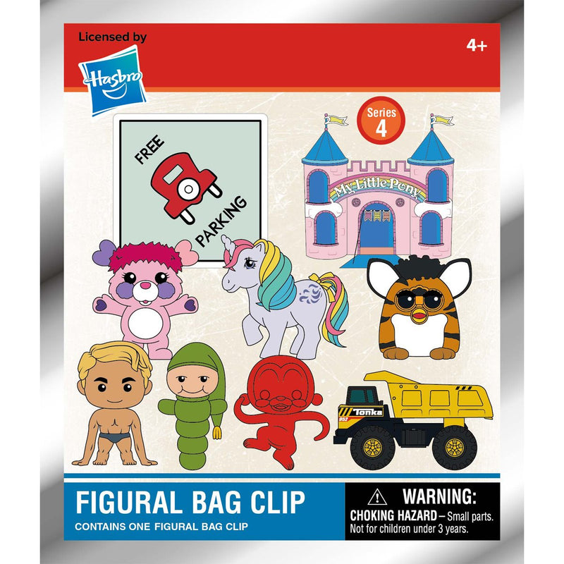Hasbro Retro Toys Series 4 3D Foam Bag Clip RANDOM SINGLE BAG
