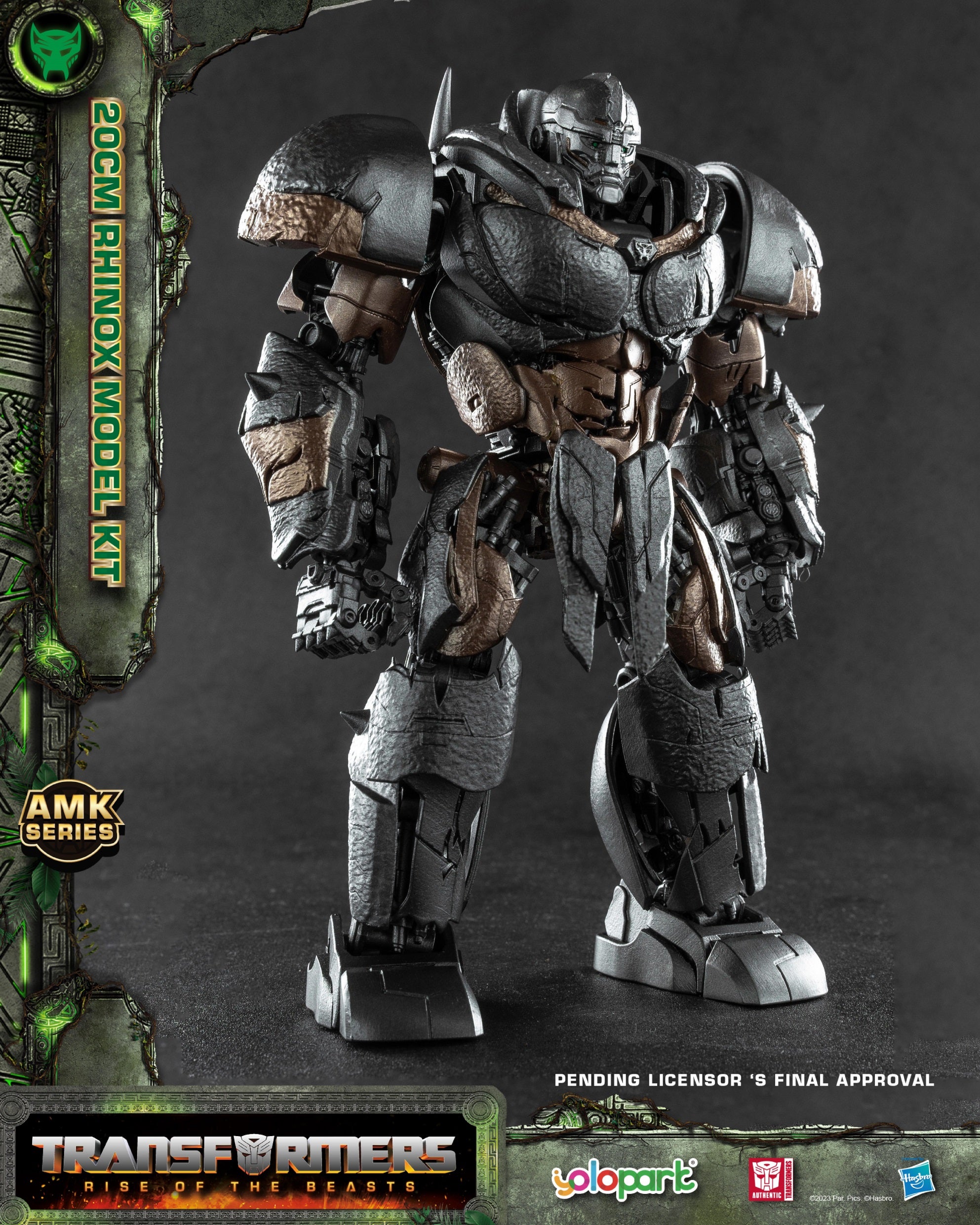 Transformers Rise Of The Beasts Yolopark 20cm Model Kit - Rhinox