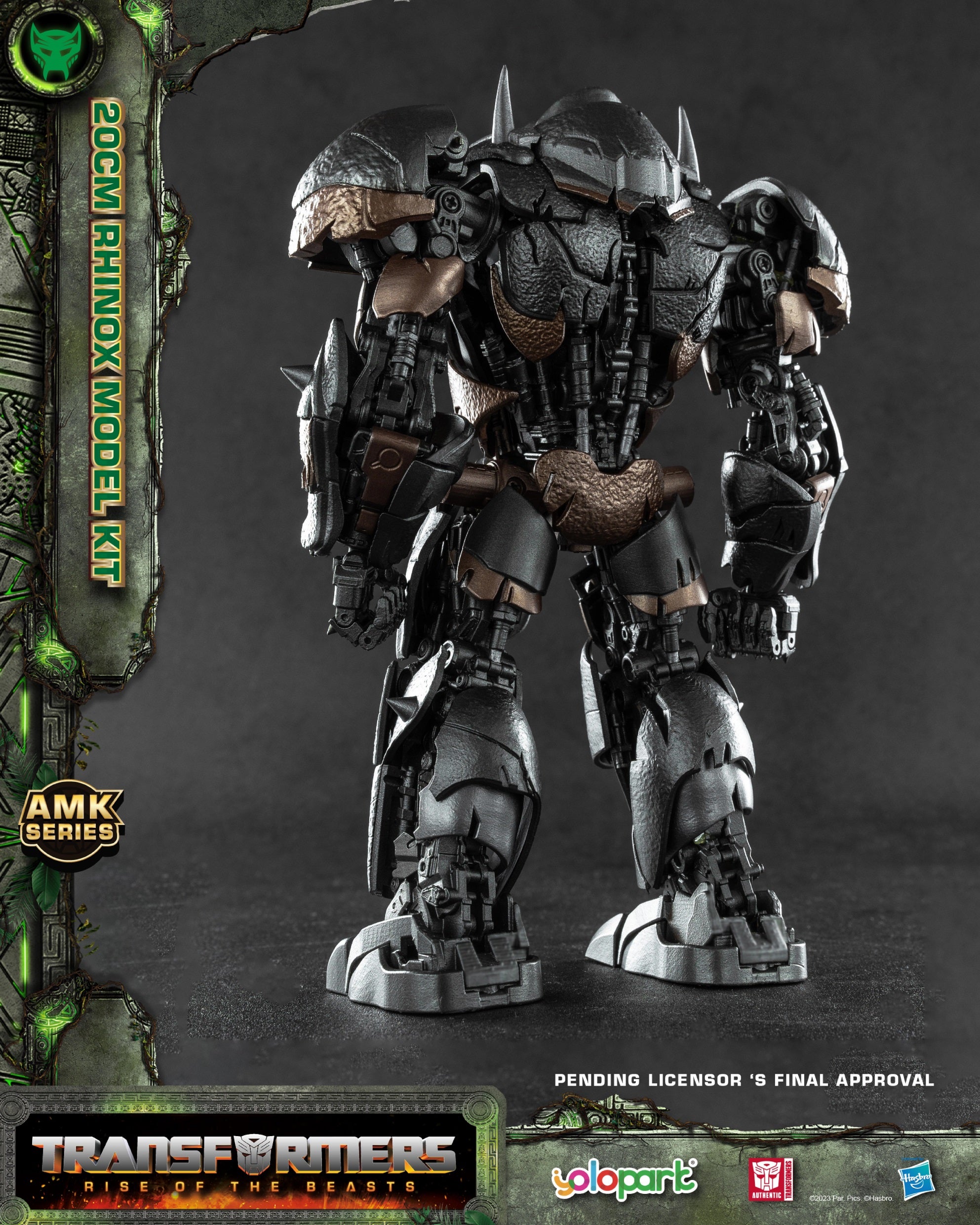 Transformers Rise Of The Beasts Yolopark 20cm Model Kit - Rhinox