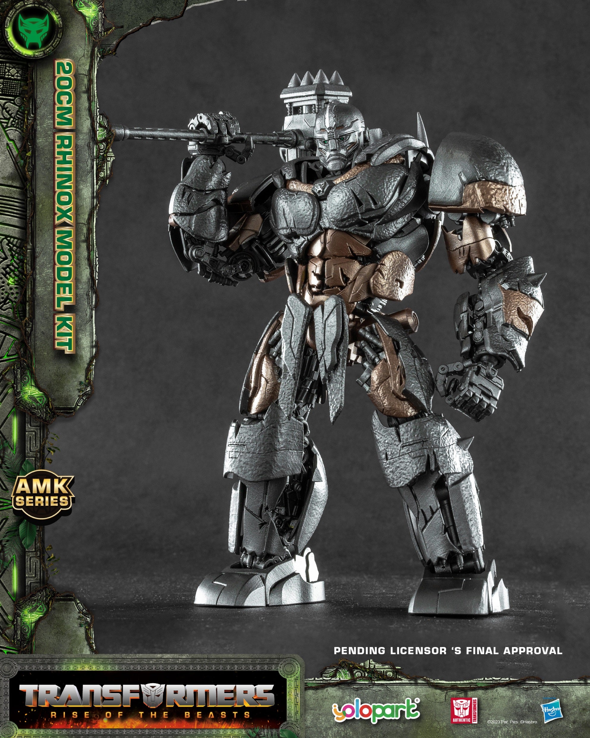 Transformers Rise Of The Beasts Yolopark 20cm Model Kit - Rhinox