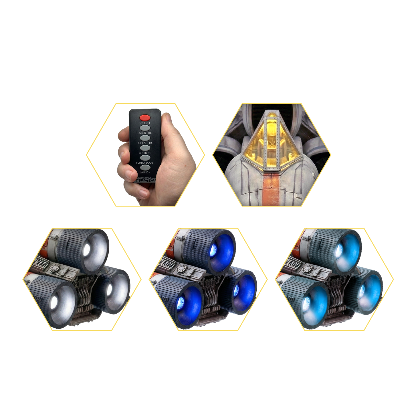 PRE-ORDER Battlestar Galactica Colonial Viper MkI Electronic Vehicle With Lieutenant Boomer Action Figure