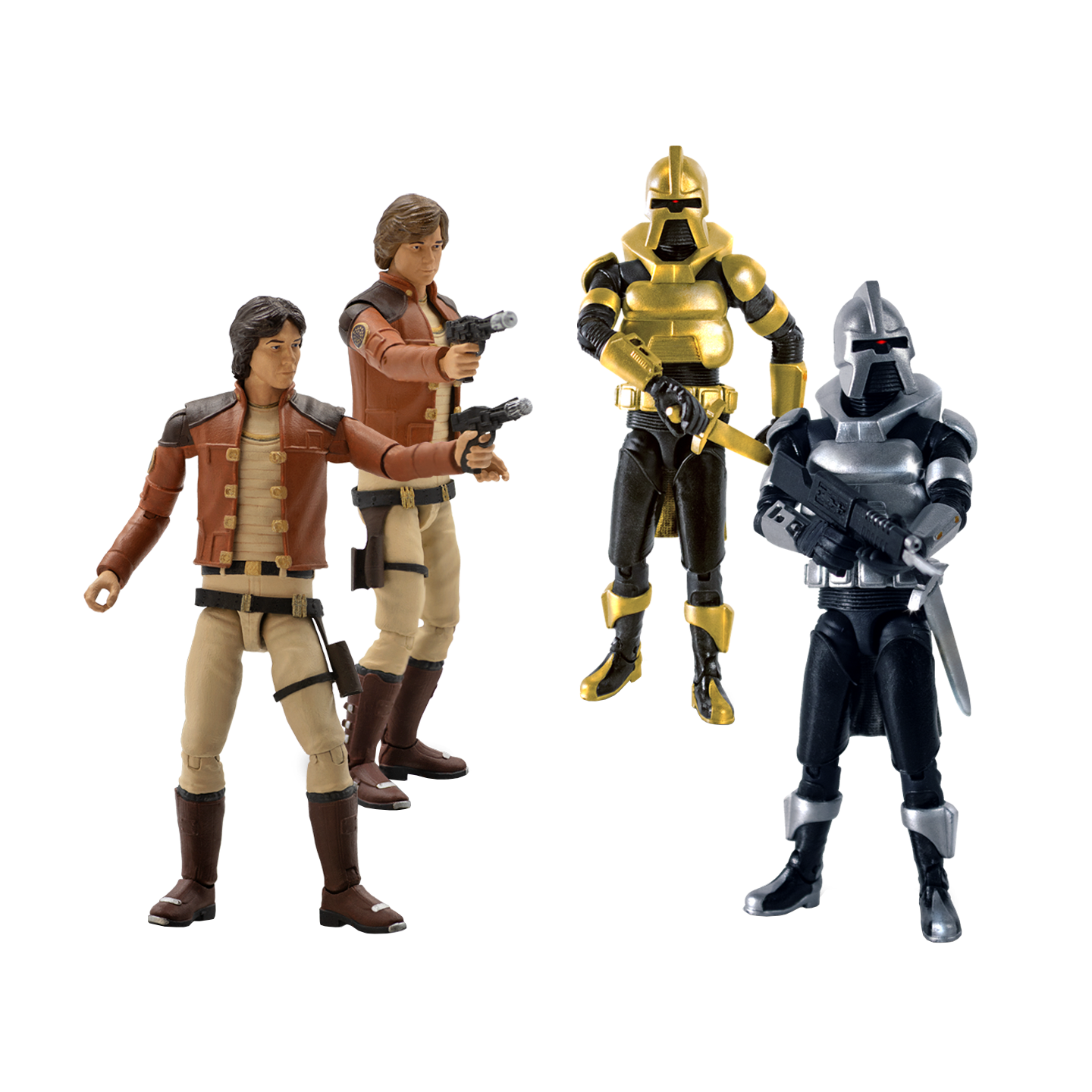 PRE-ORDER Battlestar Galactica 3.75 Inch Action Figures Wave 1 Set of 4