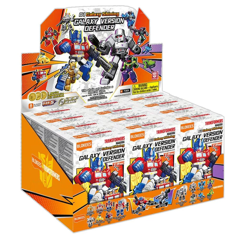 Transformers Blokees Galaxy Shining 7cm Defender Version 01 BOX OF 12 FIGURES