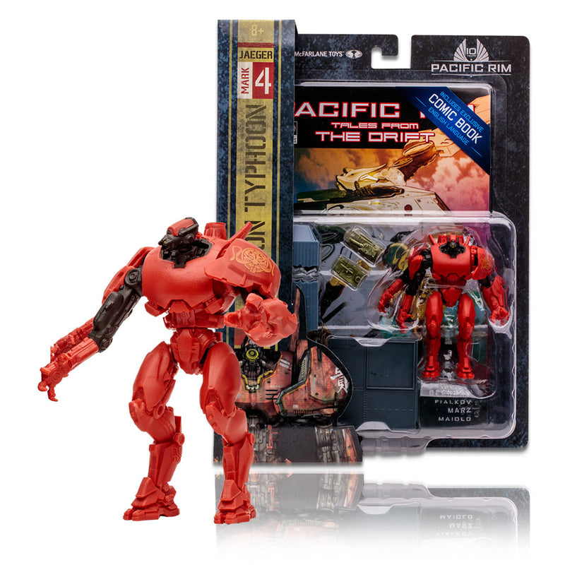 Pacific Rim 4" Jaegar Mark 4 Crimson Tycoon & Comic
